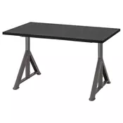 IDASEN Radni sto, crna/tamnosiva, 120x70 cm