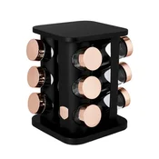 shumee Vrtljivo stojalo za začimbe 12 posod BERLINGER HAUS BH-8559 BLACK ROSE