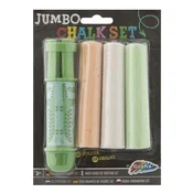 Jumbo kreda za pločnik z držalom 3 kosi - Zelena