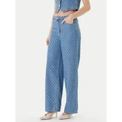 Morgan Jeans hlače 252-PSTEL Modra Wide Leg