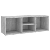 Vidaxl Klop za shranjevanje čevljev siva 105x35x35 cm inženirski les
