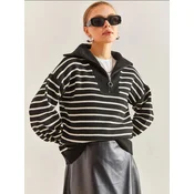 Bianco Lucci Pulover Pullover črna/bela