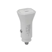Auto Punjac 25W Type-C ulaz bez kabla/ bela