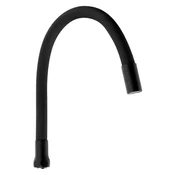 Prilagodljiva ročica za pipo, 470 mm, 3/4, črna mat - Črna mat barva - Sapho - 24 - Plastika - Okrogla stran - 14