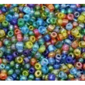 Kašaste perle (seed beads) 4 mm providna AB sarena