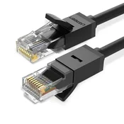 Ugreen Omrežni kabel Ugreen LAN Ethernet U/UTP Cat6, 1000Mbps, 15m - črn