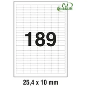 ETIKETE ILK 25,4X10MM ODLJEPLJIVE PK25L ZWECKFORM L4731REV-25