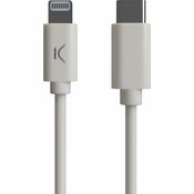 NEW Kabel iz USB-C v Lightning KSIX MFI (1 m) Bela