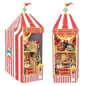shumee Knjiga Nook Miniaturna hiša - Veseli cirkus