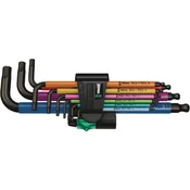 Wera 950/9 Hex-Plus Multicolour 1 set imbus kljuceva, metricki, BlackLaser, 9 komada, 05022089001