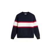 TOMMY HILFIGER Majica nočno modra/rdeča/bela