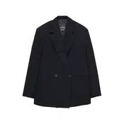 Pull&Bear Blazer siva/črna
