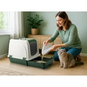 Paws & Whiskers Toalet za macke 5115-06, Zeleni