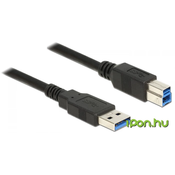 Delock Kabel USB 3.0 tipa A moški in USB 3.0 tipa B moški 0,5 m črn