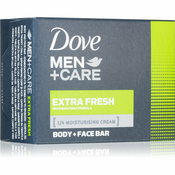 Dove Men + Care Extra Fresh Body + Face Bar revitalizirajući i hidratantni tvrdi sapun 90 g za muškarce