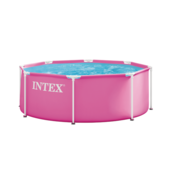 Intex Pink Metal Frame Bazen 244x76 cm