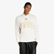 Mikina adidas Stadium Graphic Hoodie Off White/ Pure Ruby M
