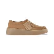 Clarks za moške. 26183437 Rjavi usnjeni čevlji Torview (44), Rjava, Ravna stran, Čipke, Priložnostno