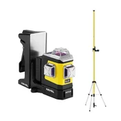 NIVEL SYSTEM Motorizirani križni linijski laser, vijolični ž. CLX3V MOTOR + LP-36EX