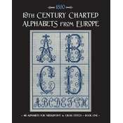 WEBHIDDENBRAND 19th Century Charted Alphabets from Europe: for Needlepoint & Cross Stitch
