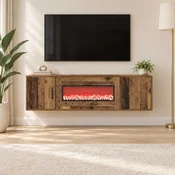 vidaXL Električni kamin Star les 140,5 x 30 x 39 cm Inženirski les