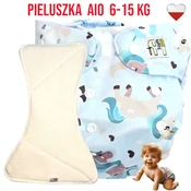 shumee NappiMe AIO plenica za večkratno uporabo z žepom Coolmax Samorogi, mint