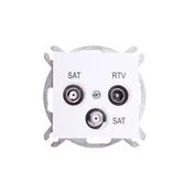 Sentia RD/TV/SAT/SAT antenska vtičnica bela 1460-10