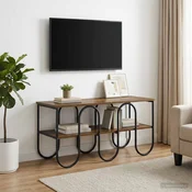 vidaXL TV stojalo 100 x 40 x 50 cm Dimljen hrast konstruiran les