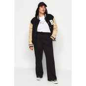 Trendyol Curve Black Thick Fleece Inside Knitted Sweatpants