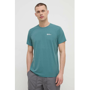 Sportska majica kratkih rukava Jack Wolfskin Prelight Trail boja: zelena, bez uzorka