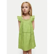 Mayoral Poletna obleka 3930 Zelena Regular Fit