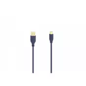 HAMA "Flexi-Slim" kabel USB-C, USB 2.0, 480 Mbit/s, plava dubina, 0,75 m