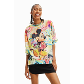 DESIGUAL Pulover Mickey Grafit - Roza - M