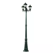 Klasična zunanja svetilka temno zelena 217 cm 3-luči IP44 - New Haven