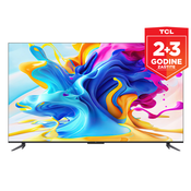 TCL QLED TV 55C645, 140 cm (55"), 4K UHD, Android, GoogleTV, WiFi, Bluetooth, HDR Pro, Wide Color Gamut, Motion Clarity, Dolby Atmos, Google Assistant