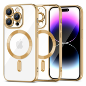 TECH-PROTECT MAGSHINE MAGSAFE IPHONE 15 PRO GOLD (9319456604115)