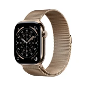 Apple Watch Series 11 pametna ura, GPS + Cellular, 46mm + pašček M/L, Gold Milanese (MFD84WF/A)