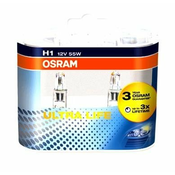 OSRAM par žarnic 12V H1 55W Ultralife