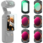 K&F 6pcs Filter Kit (UV+CPL+ND16/PL+ND32/PL+ND64/PL+ND256/PL) for Osmo Pocket 3