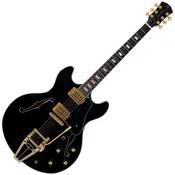 Sire Larry Carlton H7T Black Jazz kitara (polakustična) (Poškodovano)