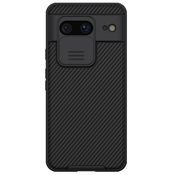 Premium trden ovitek Nillkin CamShield za Google Pixel 8 - črn