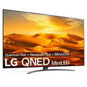 LG QNED MiniLED 75QNED916QE.API, 190,5 cm (75), 3840 x 2160 pikseli, QNED MiniLED, Pametni televizor, Wi-Fi, Srebro