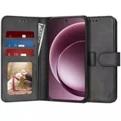 Etui Techsuit Diary Book za OnePlus 15 - črn