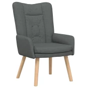 fotelja Tamno siva 63 x 67 x 94 cm Tkanina i šperploca