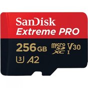 SANDISK spominska kartica micro SDXC EXTREME PRO 256GB (SDSQXCZ-256G-GN6MA)
