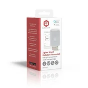 Nedis SmartLife pametni termostat za radiator, ZigBee, bel