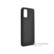 shumee Ovitek za Samsung Galaxy A02S mat silikon črne barve mehak + steklo
