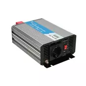 Extralink VOLTAGE CONVERTER 12V - 230V, 600W, PURE SINUS OPIP-600W prilagodnik napajanja i pretvarač Automatski Aluminij, Crno