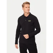 EA7 Emporio Armani Polo majica 8NPF15 PJVQZ 0208 Črna Regular Fit