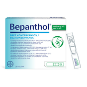 Bepanthol, kapljice za oči, 20x0,5 ml